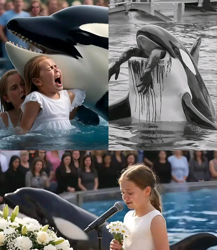 Memorial turns nightmare 😱💔—Jessica Radcliffe’s grieving killer whale suddenly attacks, hurling her daughter into the stunned crowd, sparking chaos, screams, and terror in the arena…